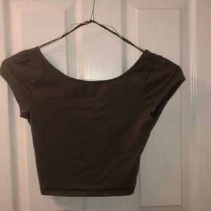 Crop top with crossed back